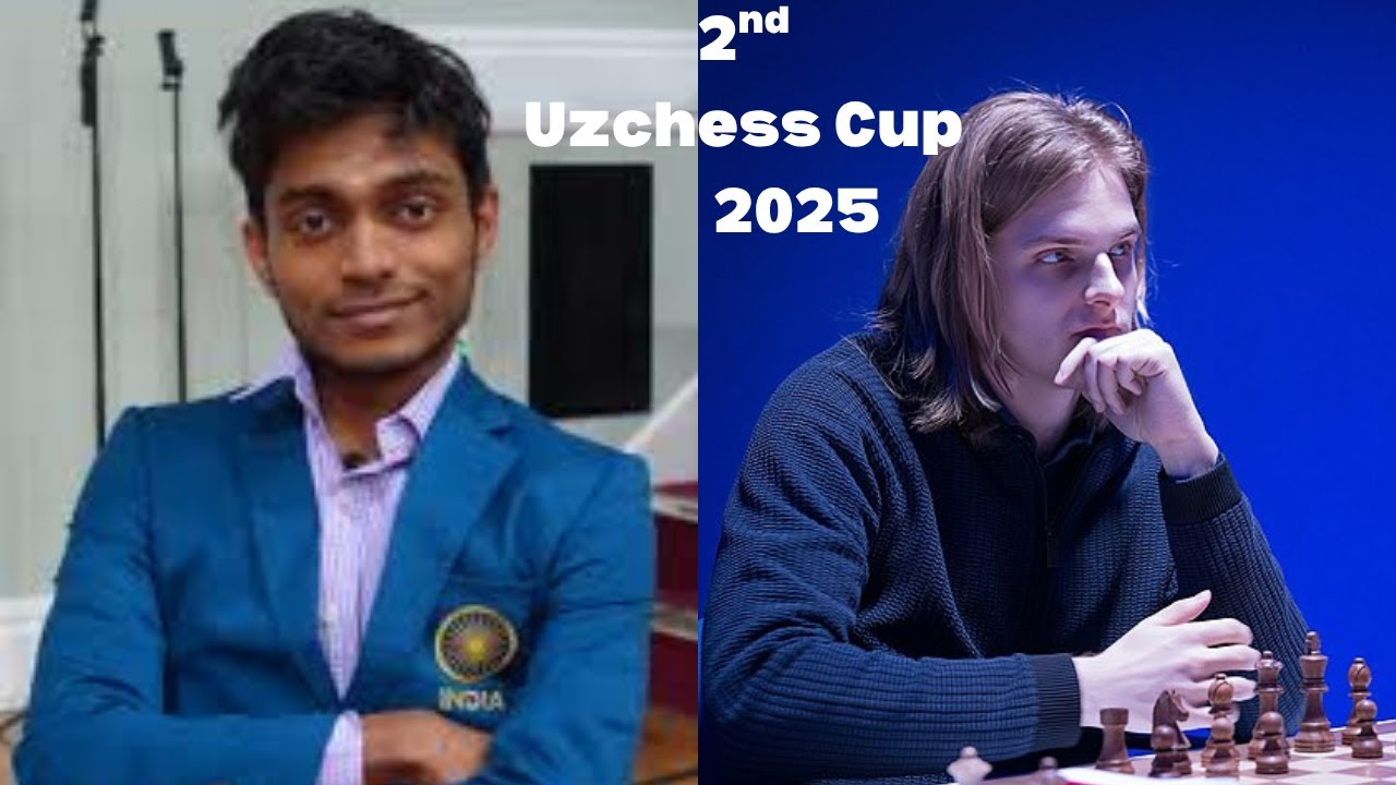 2nd Uzchess Cup 2025 Round8 Aravindh Chithambaram vs Richard Rapport