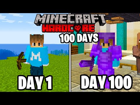 I Survived 100 Days in HARDCORE Minecraft… Here's What Happened