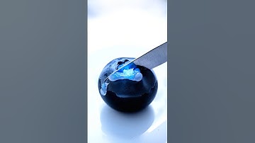 Blue Crystal Fruit Slicing 🔪✨ | Hyper-Realistic ASMR #shorts #asmr #shortsfeed