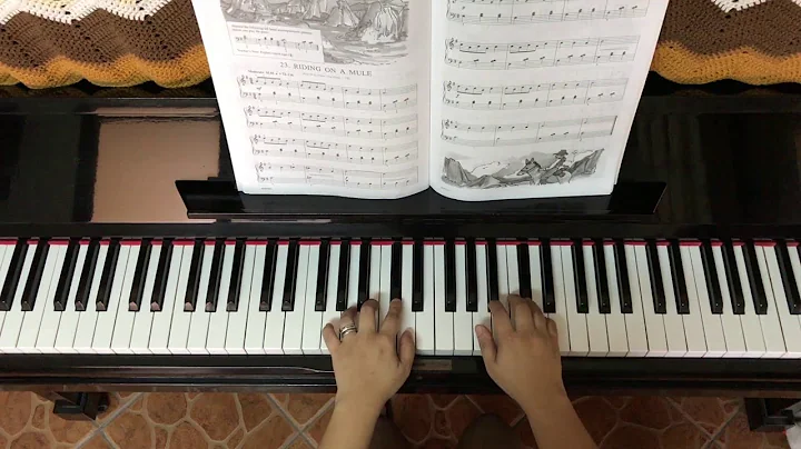 23, Riding on a Mule,   John W  Schaum, Piano Cour...
