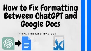 Get Rid of ChatGPT Formatting in Google Docs