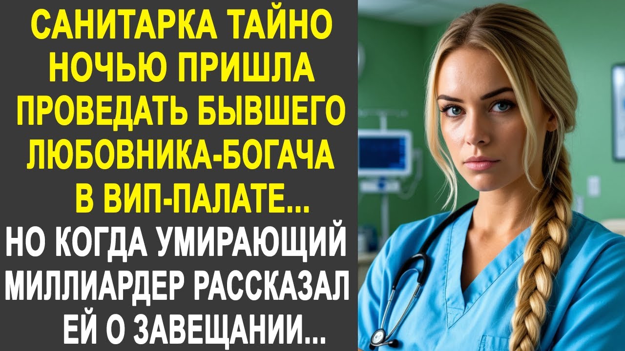 Санитарка тайно ночью пришла проведать бывшего любовника-богача. Но когда он рассказал о завещании.