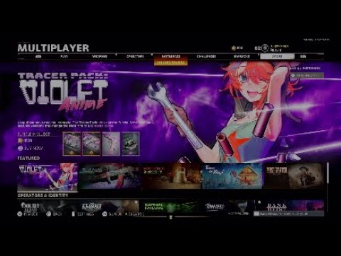 Call Of Duty Cold War Tracer Pack Violet Anime - Call of duty black ops