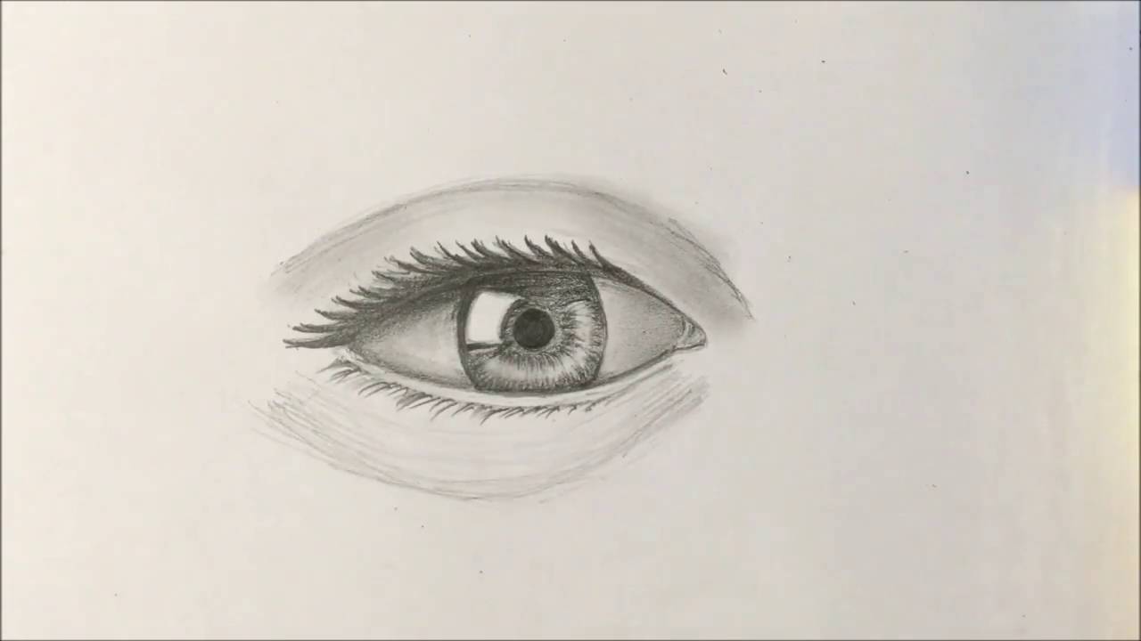 Lets Draw Sketch Realistic Eyes With Pencils Youtube