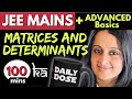 MATRICES DETERMINANTS JEE MAINS FULL JEE ADVANCED BASICS Theory Ques NEHA AGRAWAL Jee mp3