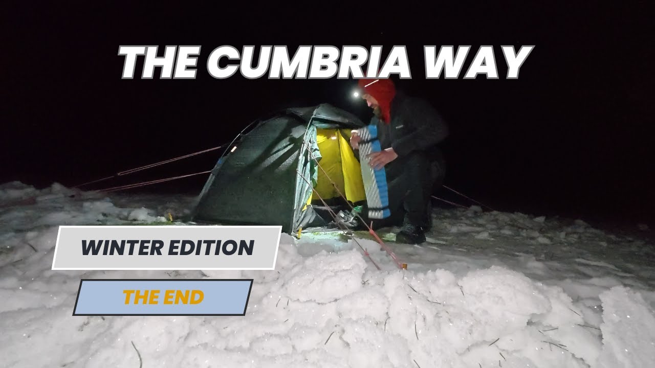 Camping in -12 degrees whilst hiking The Cumbria Way - YouTube
