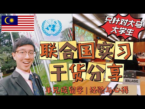 联合国实习的经验与心得分享 马来西亚籍海外留学生的坦白局 Malaysian Interns at the United Nations Personal Sharing｜羊兄谈留学