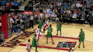 Chris Bosh dunks on Shelden Williams