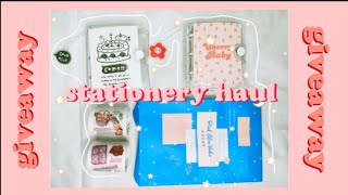 stationery haul mr. paper official store + GIVEAWAY 💕🎉
