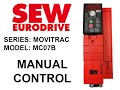 Sew eurodrive mc07b movitrac  manual control from operator panel fbg11b mc 07 b  op control 