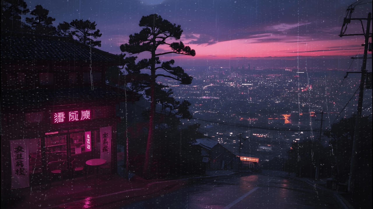 Late Night Rain Lofi ☔ Calm Rain Sounds and Lofi Beats for Deep Sleep and Relaxing Nights