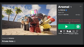 this is what 1000 hours of roblox arsenal looks like