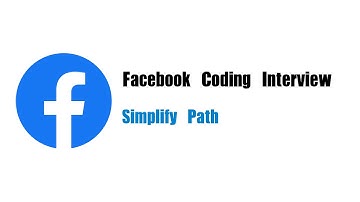 Facebook Coding Interview Question | Leetcode 71 | Simplify Path