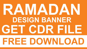 How to Make a Ramadan Banner Design || Free Download CDR File Design || 2021