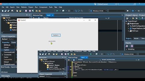 تعلم البرمجة في الدلفي║تعرف كيف تضيف التاريخ وبعض التنسيقات عليه#برمجة #delphi #programming #افكار