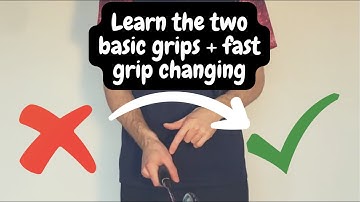 Learn Badminton in 60 seconds "Learn the two basic grips + fast grip changing"