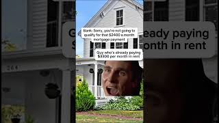 Banks Said No… But Rent Says Otherwise #housing #mortgage #rent #property #shorts