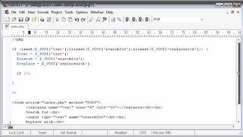Beginner PHP Tutorial - 55 - Creating a Find and Replace Application Part 2
