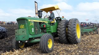 Vintage Tractors Plowing at Half Century of Progress Show 2023 | Great Looking Tractors Working pt.2