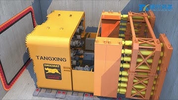 Demonstration Animation of  Rectangular Pipe Jacking Machine