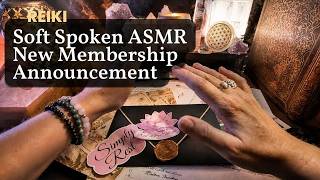 Soft Spoken ASMR | New Membership Announcement with Reiki Healing screenshot 5