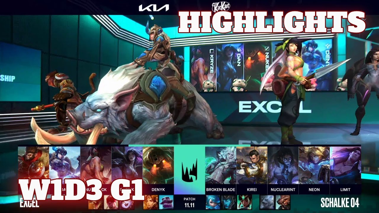 XL vs S04 - Highlights | Week 1 Day 2 S11 LEC Summer 2021 | Excel vs Schalke 04