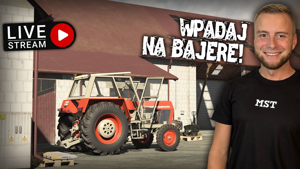LIVE 🔴 WPADAJ NA BAJERĘ! 🔥 WIECZORNE GRANIE NA GOSPODARSTWIE W FS25 🚚 ZBIJAMY POMPKI! 💪 MST