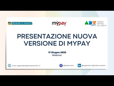 WEBINAR 17 GIUGNO - RILASCIO NUOVA VERSIONE MYPAY