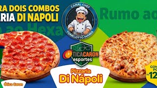 DOIS COMBOS DA PROMOÇAO PIZZARIA DINAPOLI NO DIA DO JOGO DO BRASIL