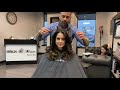 Fun haircut for thick hair by nick mirabella of brick and mirror beauty