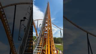 Talk about an insane view looking up 300ft! #rollercoaster #themepark #shorts