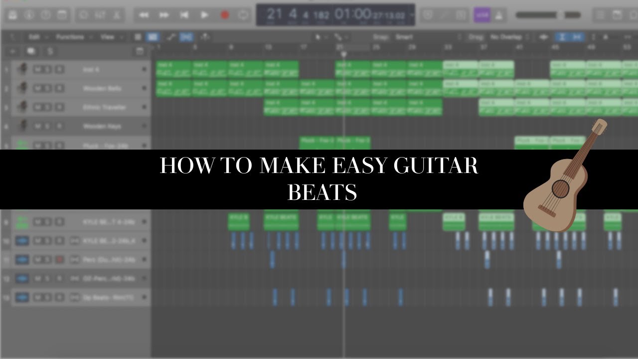 HOW TO MAKE SIMPLE GUITAR BEATS IN LOGIC PRO X - YouTube