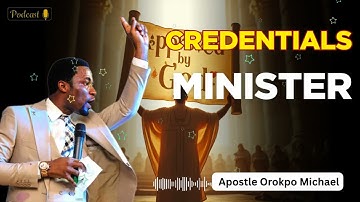Credentials of a Minister || Apostle Orokpo Michael Clips
