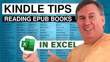 Excel - Use ePub Format Books on Your Kindle - Part 2 - Episode 1524C