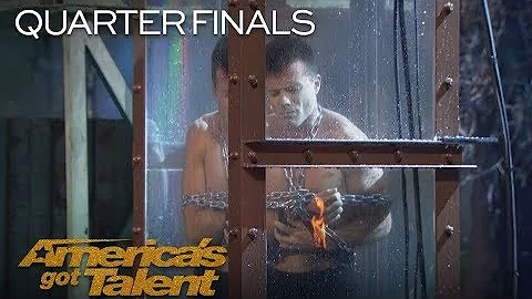 Lord Nil: Man Underwater Struggles To Escape To Save Fiance - America's Got Talent 2018