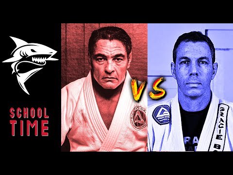 Rickson vs Carlos Jr / JJGF vs IBJJF - Gracie Jiu-Jitsu Federation Rivalry - School Time