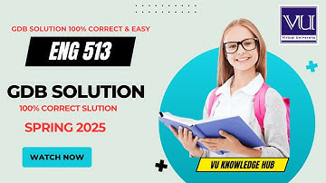 ENG513 GDB Solution 2025 | 100% Correct & Easy | Spring 2025 Virtual University