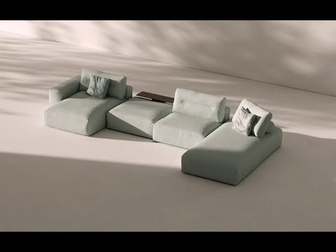 Video: Pat contemporan modern și canapea de la Saba Italia