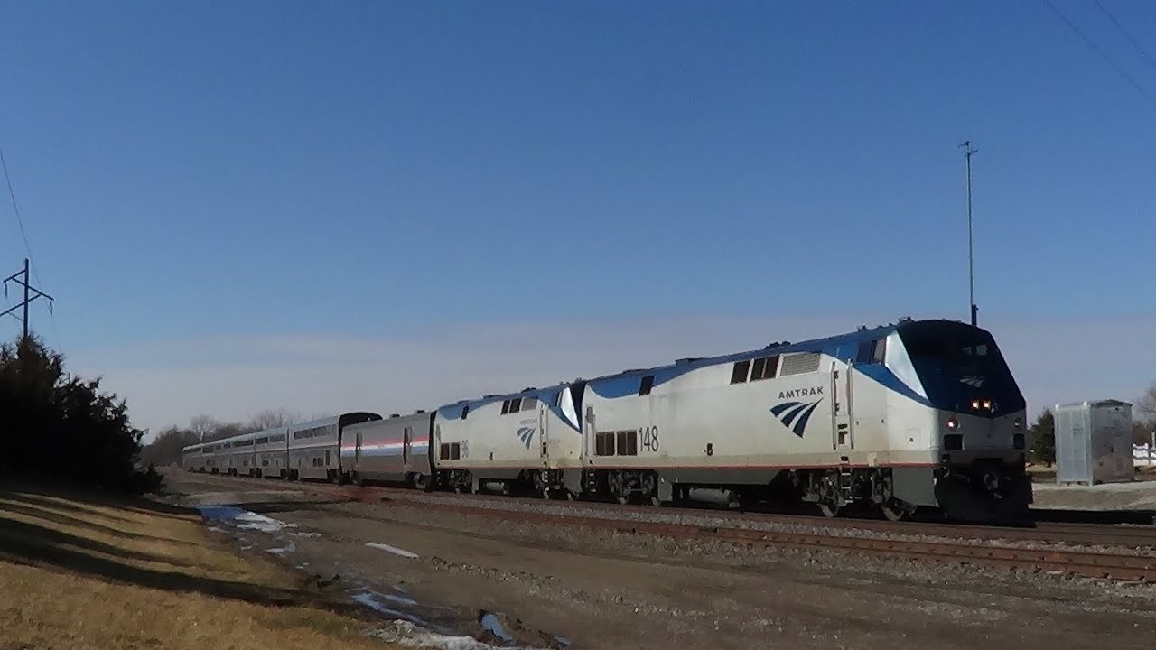 Horn Salute from Amtrak #6 at Chief Wapello Road Crossing