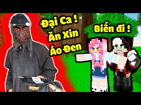 MỀU BỊ TÊN ĂN MÀY ÁO ĐEN TRỞ LẠI TRẢ THÙ TRONG MINECRAFT*REDHOOD CHIẾN ĐẤU VỚI NGƯỜI ĂN XIN MẶT ĐEN