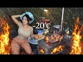 HEAVY SNOW CAMPING IN 20 SNOWSTORM 50 SAUNA CAMPING IN HOT TENT CAMPING ASMR HEAVY SNOW CAMPING IN 20 SNOWSTORM 50 SAUNA CAMPING IN HOT TENT CAMPING ASMR