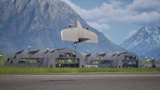eXplora Tailsitter VTOL in PteroSim: an ArduPlane mission