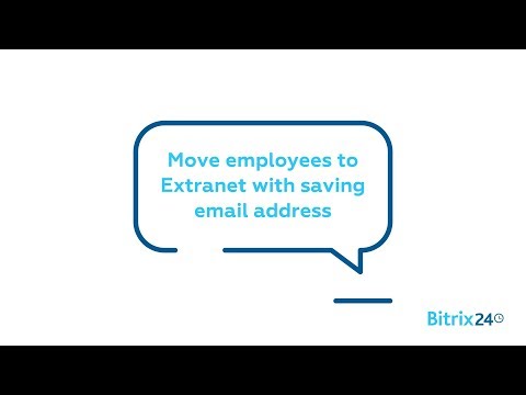 Move employees to Extranet with saving email address