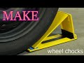 【DIY】Reuse metal scraps to make foldable wheel chocks