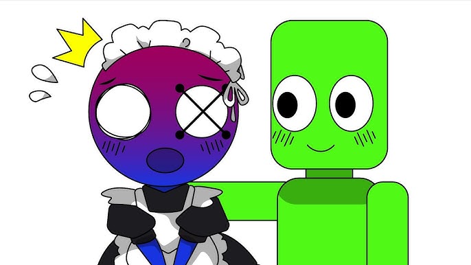 Blue x green  Part 3 - Rainbow friends animation 