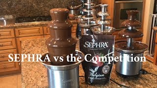 Sephra Fondue Fountains vs the Competition - Chocolate Fountain Comparison