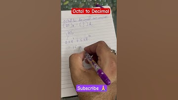 Octal to decimal conversion #shortvideos #digitalelectronics