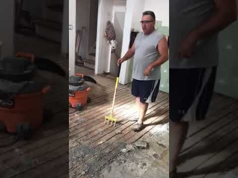 Amazing tool for easy cement board removal - YouTube