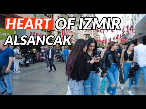 Izmir Turkey: Virtual Trip to The HEART of Izmir, May 2023 Alsancak 4K Walking T