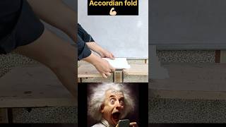 Pressure vs Area Experiment | Accordian fold | #physics #experiment #shorts